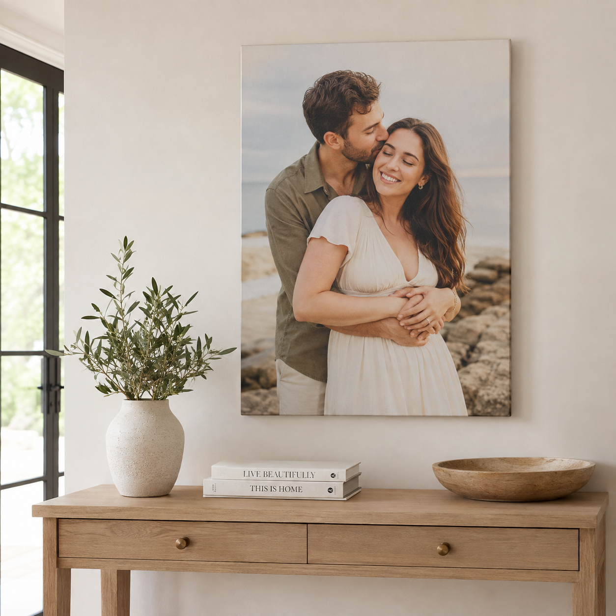 Custom Portrait Canvas | Personalized 12" × 16" Photo