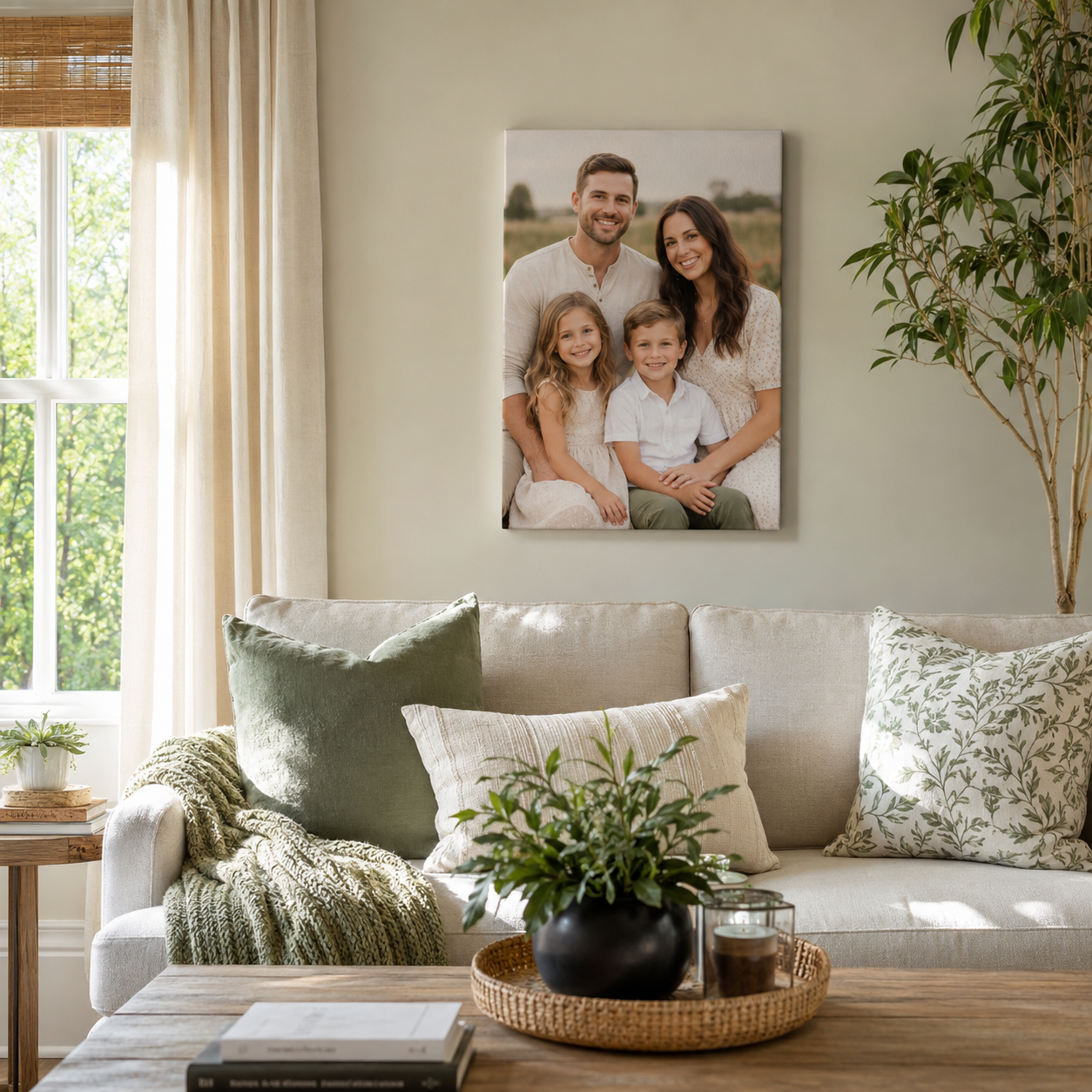Custom Portrait Canvas | Personalized 12" × 16" Photo