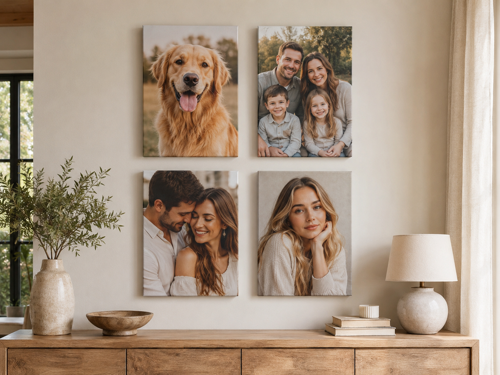 Custom Portrait Canvas | Personalized 12" × 16" Photo