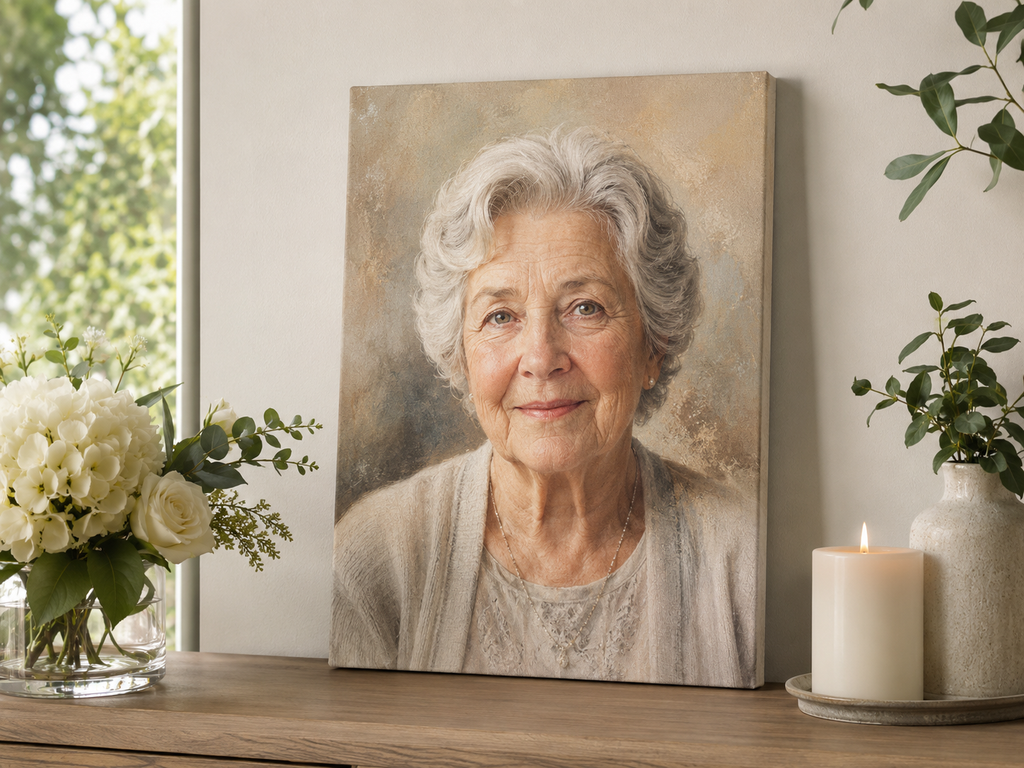 Custom Portrait Canvas | Personalized 12" × 16" Photo